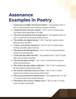 Which Line of Poetry Echoes with Assonance: A Detailed Exploration